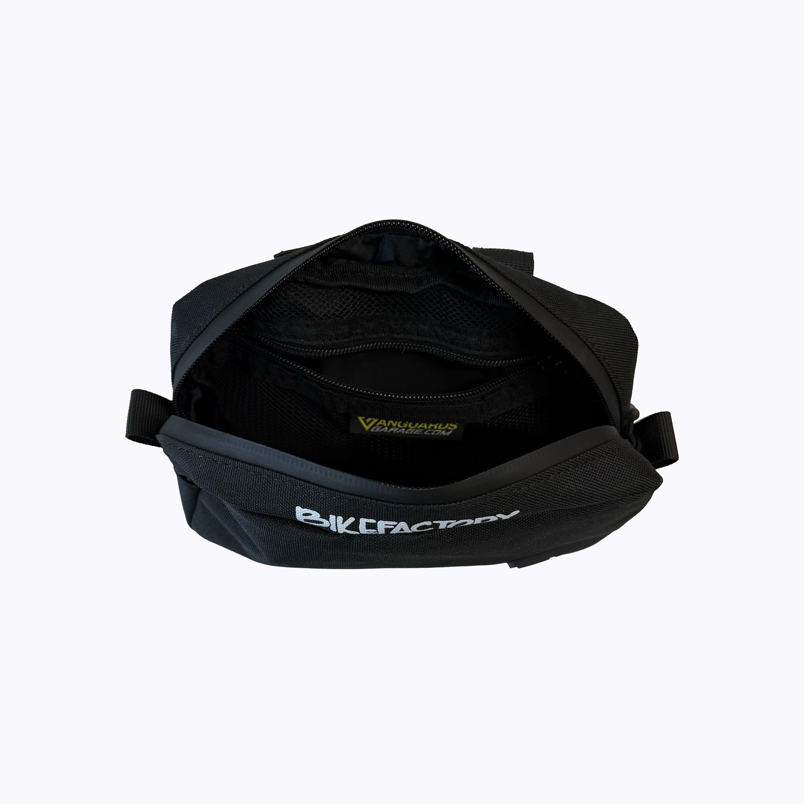 Vanguard's Garage X BIKEFACTORY Fat Sack Handlebar Bag - White