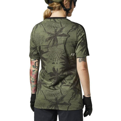 Fox Racing Ranger drirelease Short Sleeve Women's Jersey Medium Olive Green Fox Racing