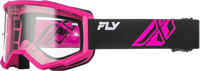 FLY RACING FOCUS GOGGLE BLACK/PINK W/ CLEAR LENS