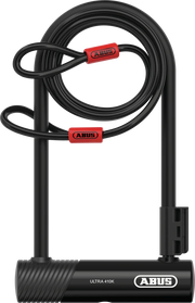 ABUS U Lock / Cable Lock ULTRA 410K/170HB230 (9") BK SH34+COBRA 10/120