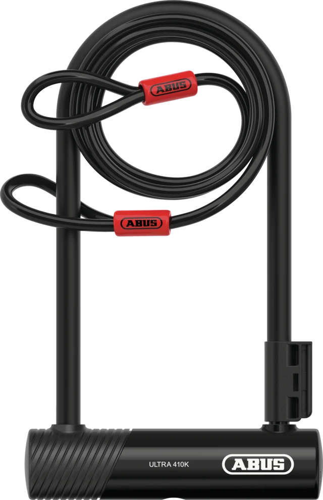 ABUS U Lock / Cable Lock ULTRA 410K/170HB230 (9") BK SH34+COBRA 10/120
