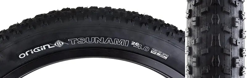 Origin 8 Tsunami Tire 26x4.0 Black BIKEFACTORY Hawaii