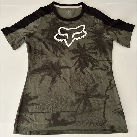 Fox Racing Ranger drirelease Short Sleeve Women's Jersey Medium Olive Green