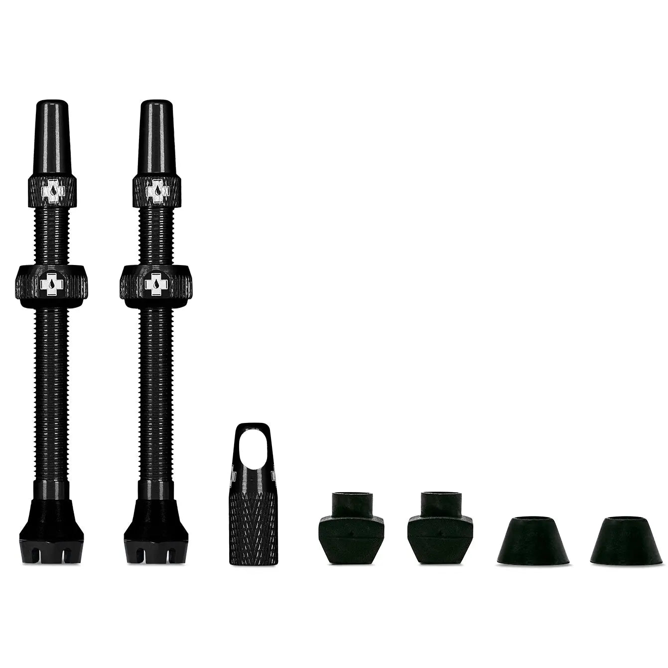 Muc-Off V2 Tubeless Valve Kit - Black, 80mm, Pair Muc-Off