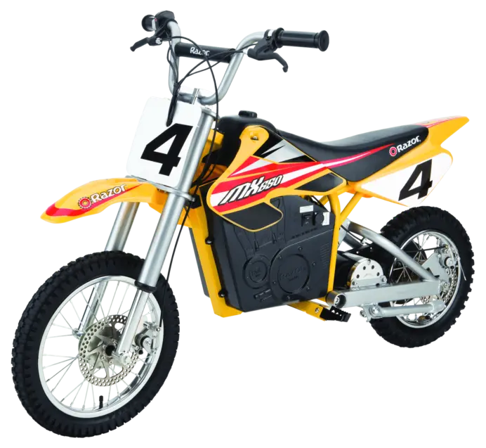 Razor MX650 Dirt Rocket Electric Bike Yellow Razor