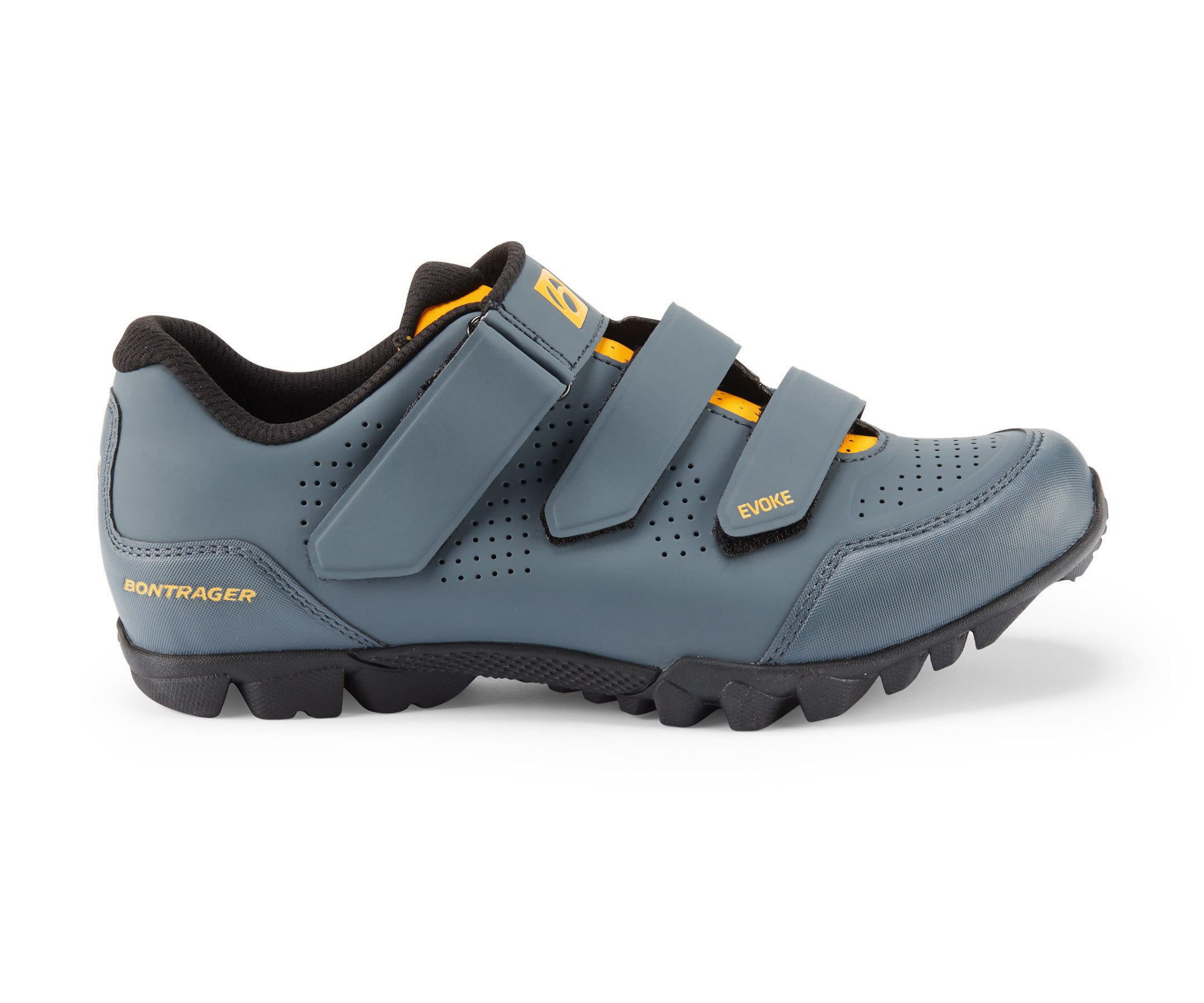 Bontrager Evoke Shoe Men (40) - Battleship Blue/Marigold