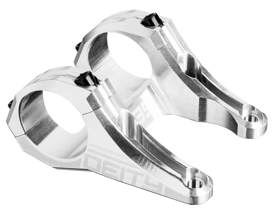 DEITY Intake Stem - Direct Mount, 35mm Clamp, 50 mm, Silver