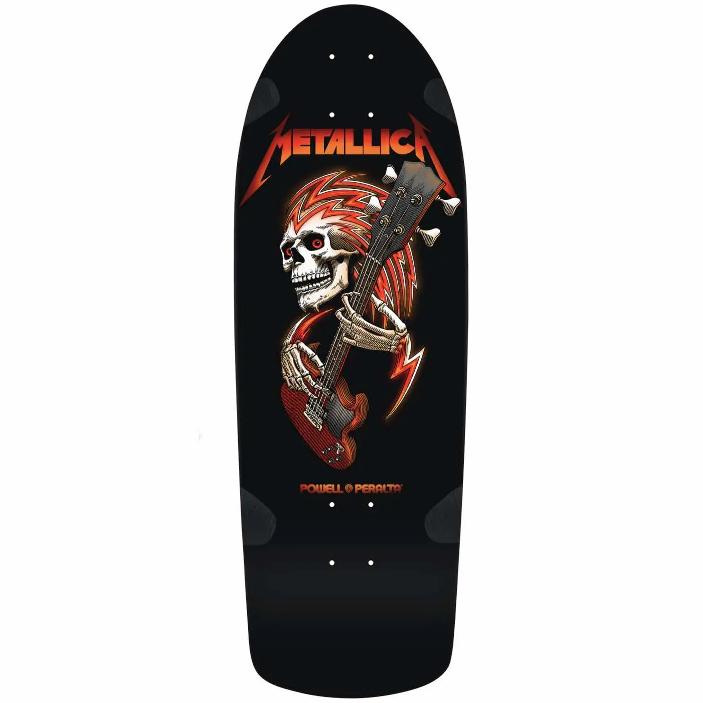 Powell Peralta OG Metallica Collab Classic Skateboard Deck Black - 10"x30" BIKEFACTORY Hawaii