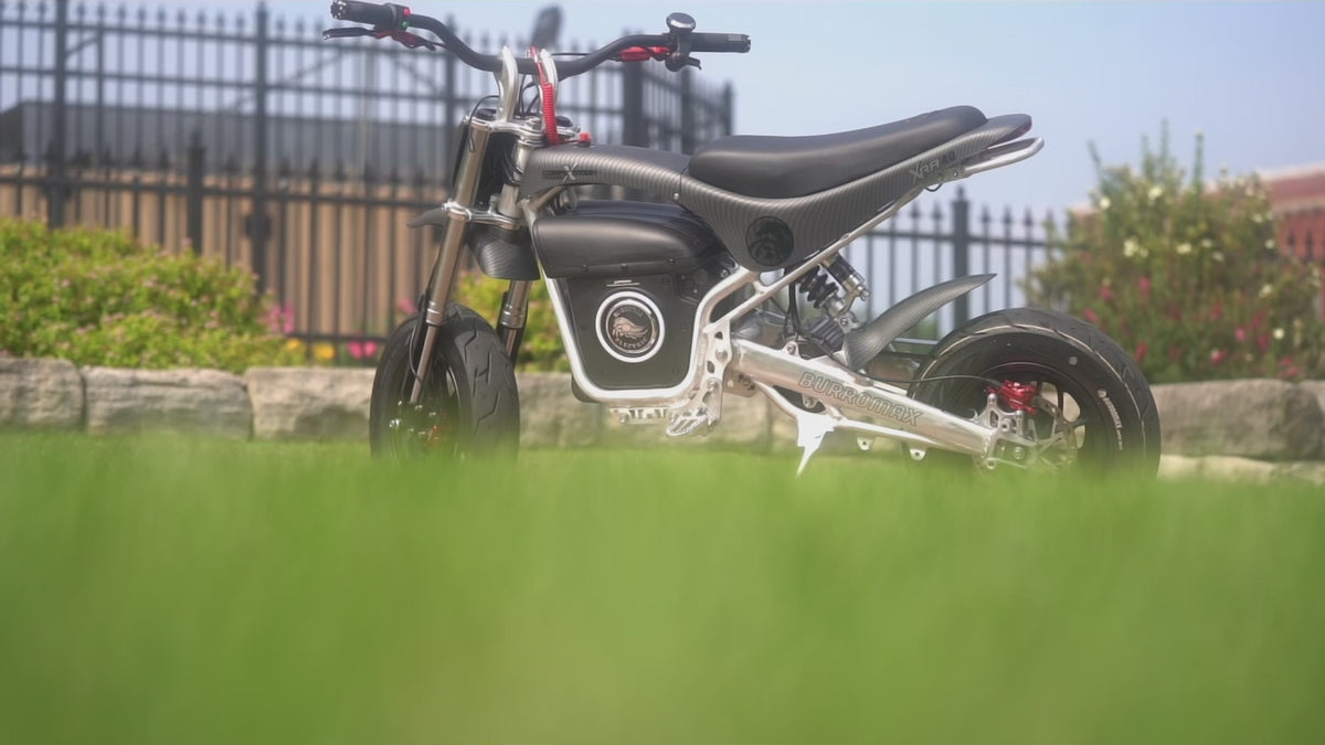 Load video: Burromax Electric Dirt Tracker, XRB Competition Series 72V 6kW