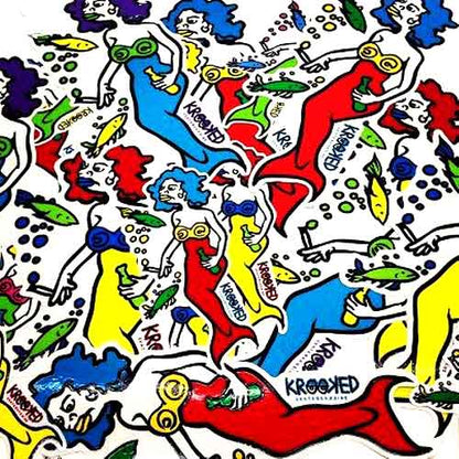 Krooked Mark Gonzales Sweatpants Gonz Blacklight Deck 9.81" BIKEFACTORY Hawaii