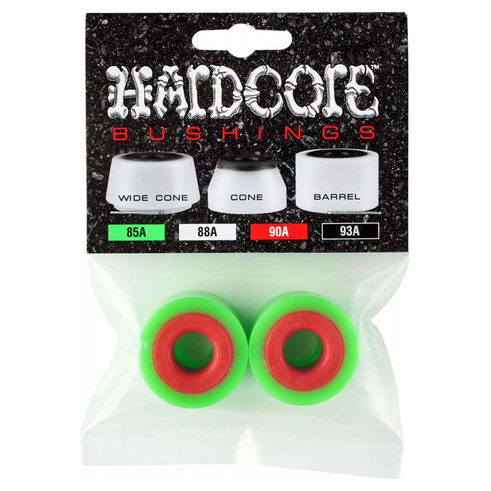 Hardcore Bushings Barrel Bushing 85A - Green (2 Bushings - 1 Trucks)
