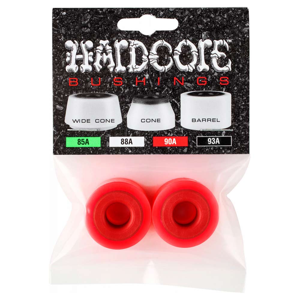 Hardcore Bushings Barrel Bushing 90A - Red (2 Bushings - 1 Trucks)