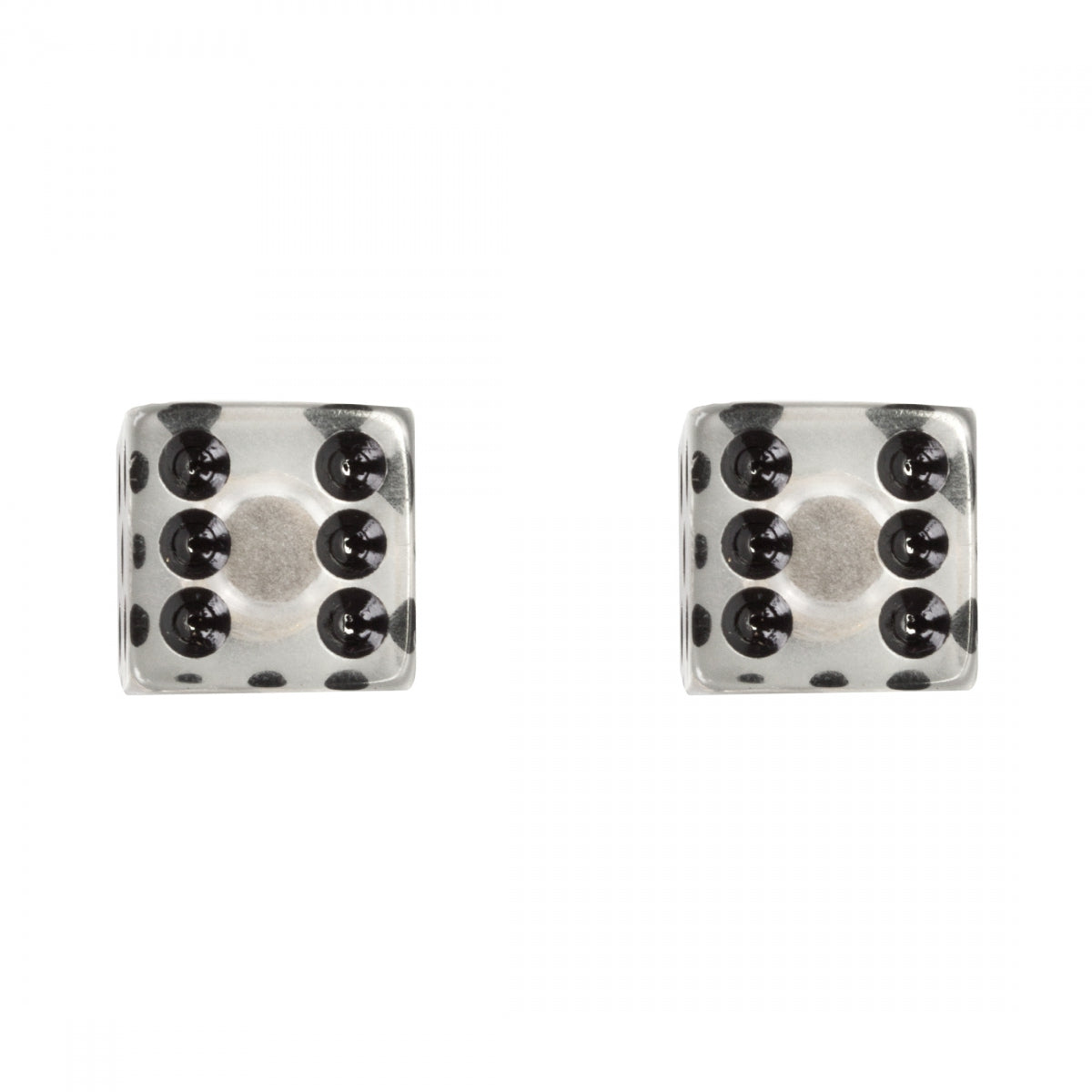 Trik Topz Dice Clear Valve Caps (1pr)