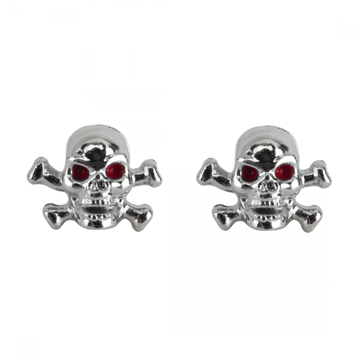 Trik Topz Skull-X bones Chrome Valve Caps (1pr)