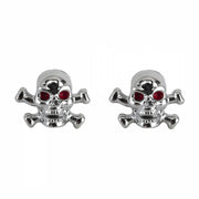 Trik Topz Skull-X bones Chrome Valve Caps (1pr)