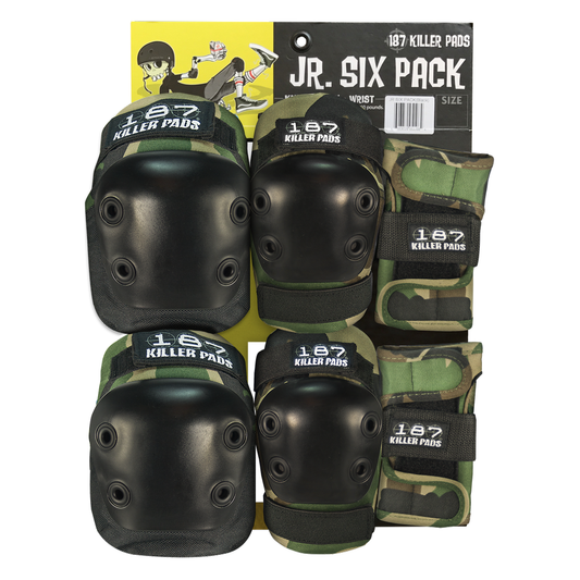 187 Jr. Six Pack Pads Camo