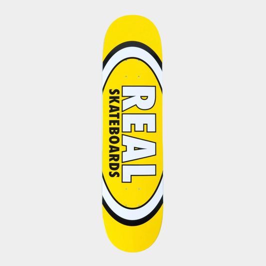Real Skateboards Team Classic Oval Deck 8.06" - Yellow BIKEFACTORY Hawaii
