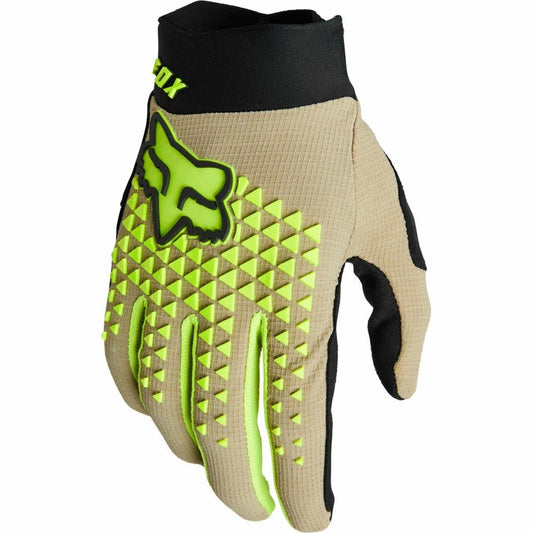 Fox Racing Defend Gloves - Stone, Full Finger, Men's, Medium