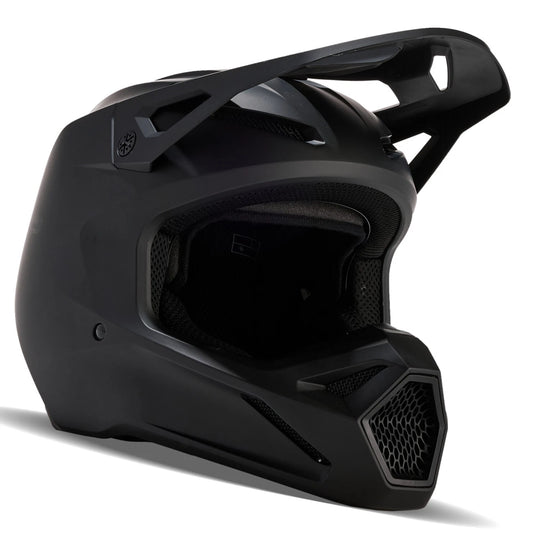 Fox Racing V1 Solid Helmet - Matte Black, XL