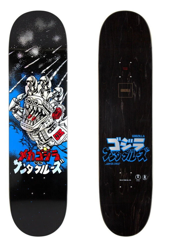 Santa Cruz Godzilla Mech Hand 8" x 31.6" Deck