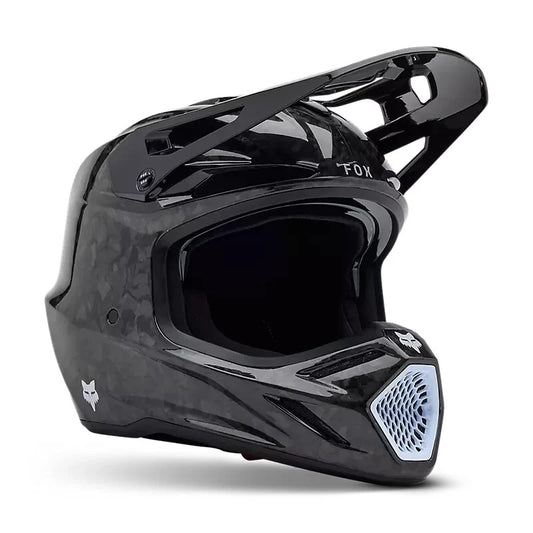 Fox Racing V3 RS Carbon Solid Black Helmet X-Large