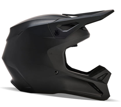 Fox Racing V1 Solid MX Offroad Helmet Matte Black XS