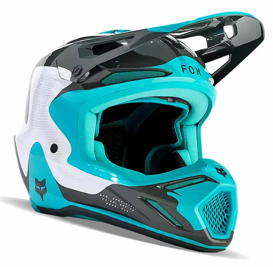 Fox Racing V3 Revise Full Face Helmet Teal Medium