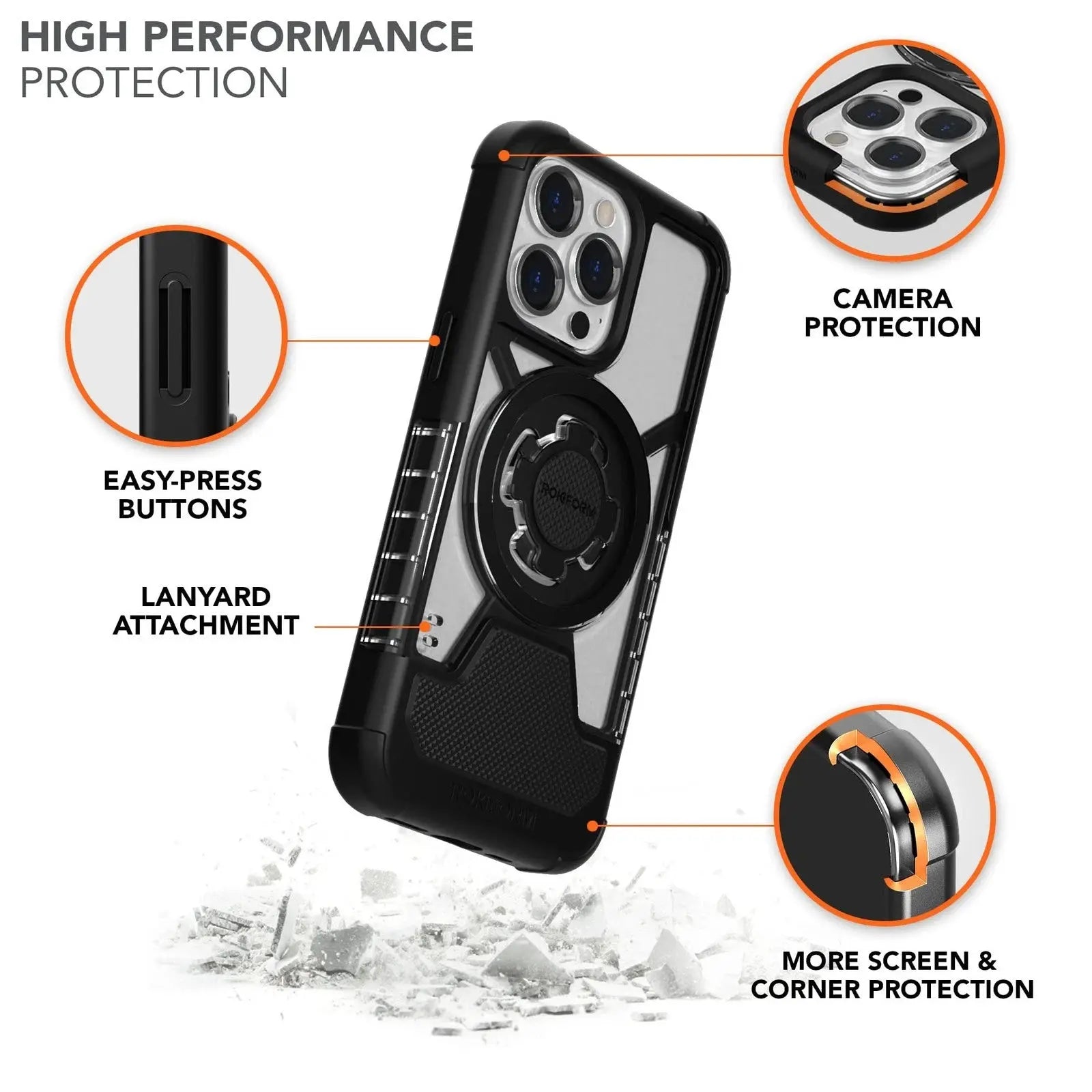 Rokform iPhone 13 Pro Crystal Case BIKEFACTORY Hawaii