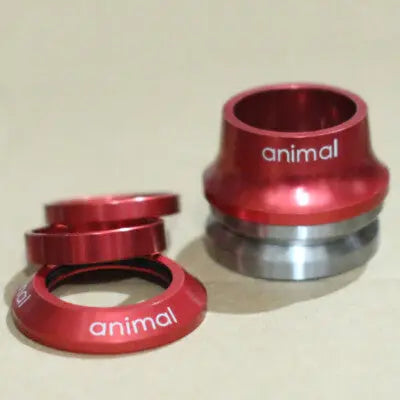 Animal Bikes Internal 1-1/8" Gyro Comp. Headset Red Animal