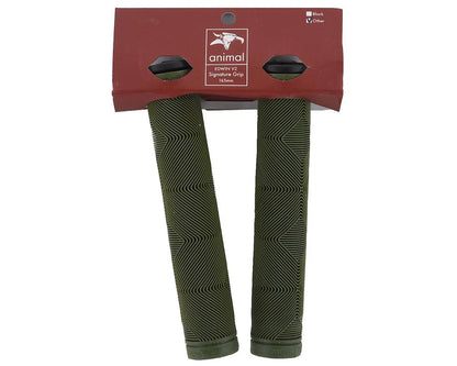Animal Bikes Edwin De La Rosa Flangeless Grips Army Green