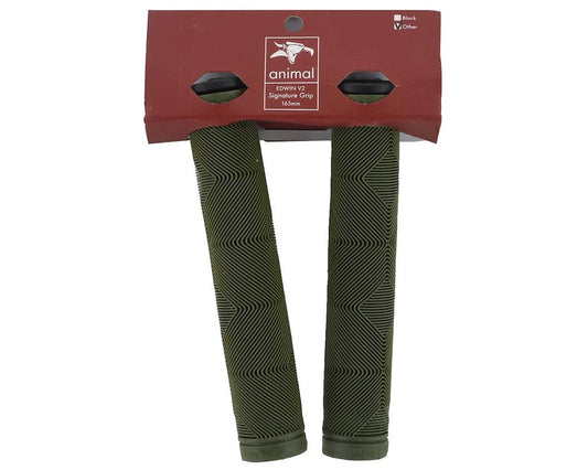 Animal Bikes Edwin De La Rosa Flangeless Grips Army Green