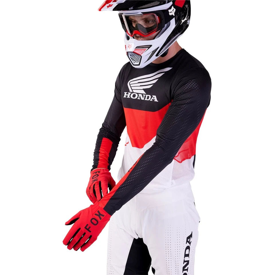 Fox Racing Flexair Honda Jersey - Black/White, Large Fox Racing