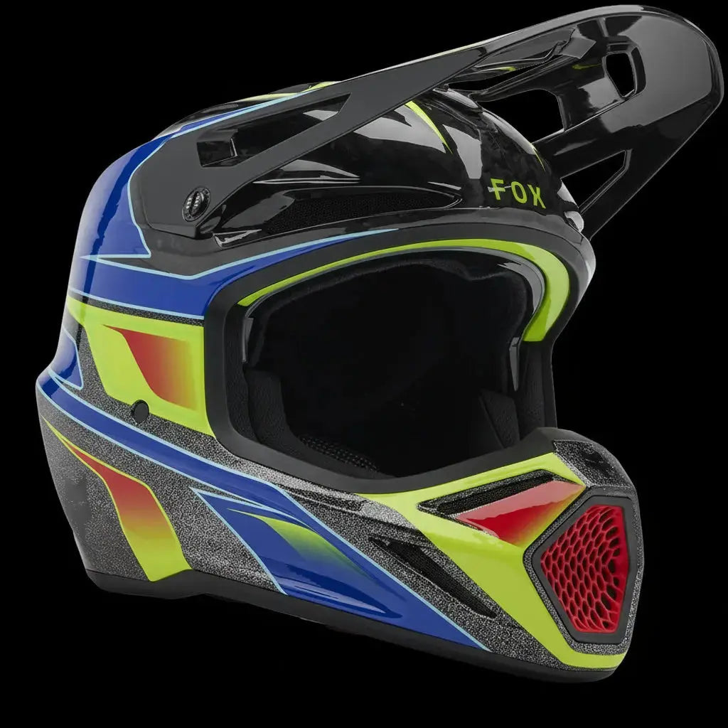 Fox Racing V3 RS Acric Multi Color Helmet X-Large Fox Racing