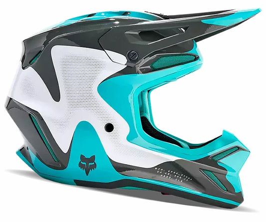 Fox Racing V3 Revise Full Face Helmet Teal Medium