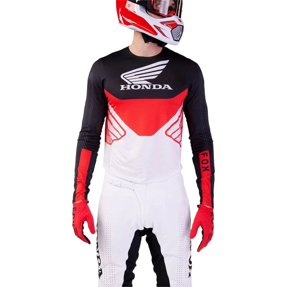 Fox Racing Flexair Honda Jersey - Black/White, Large Fox Racing
