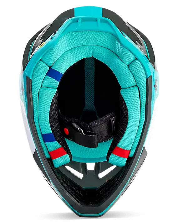 Fox Racing V3 Revise Full Face Helmet Teal Medium
