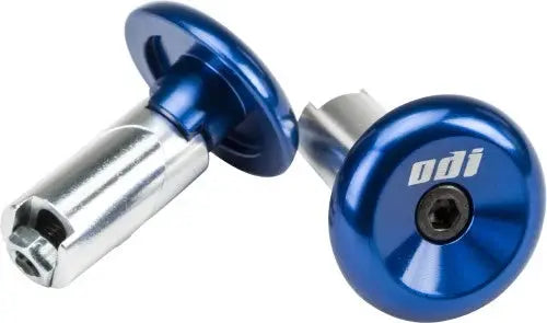 ODI Aluminum Bar Ends Pair Blue BIKEFACTORY Hawaii