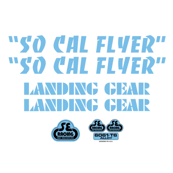 SE Racing So Cal Flyer Decal Set - Blue SE Racing