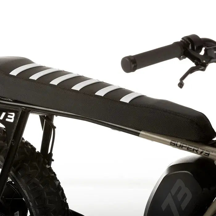 Thrill Seekers Black / White SUPER73 R/S Adventure Series Seat Cover Thrill Seekers