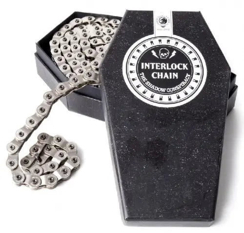 The Shadow Conspiracy Interlock V2 Half-Link Chain 1/8" Silver BIKEFACTORY Hawaii