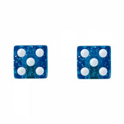 Trik Topz Dice Glitter Blue Valve Caps (1pr)