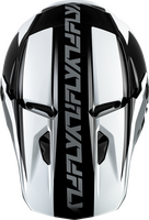 FLY RACING KINETIC CREST HELMET BLACK/WHITE/GREY LG