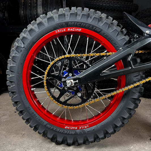 E Ride Pro 18" Rear Wheel Assembly w/ Babyfat Tire 3.00-18 SHE7006