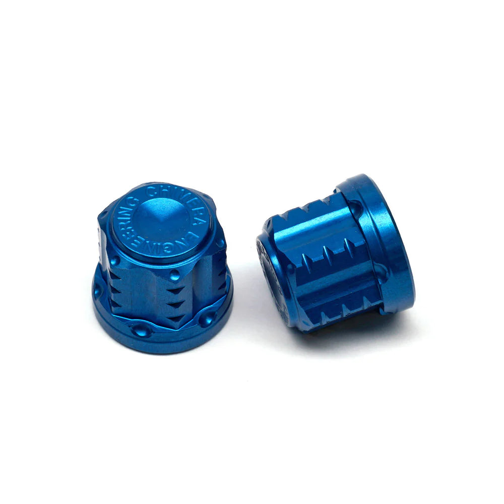 Chimera Engineering Axle Nuts S2 (Rear) - Blue