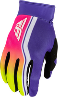Fly Racing F-16 Raze Gloves Purple / Pink / Yellow Small