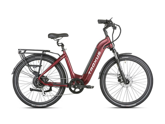 Troxus Trax 1.0 Commuter E-Bike Step-Thru Red