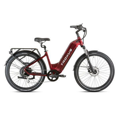 Troxus Trax Plus Commuter 27.5" 500W/15 (M) - Metallic Red E-Bike Troxus