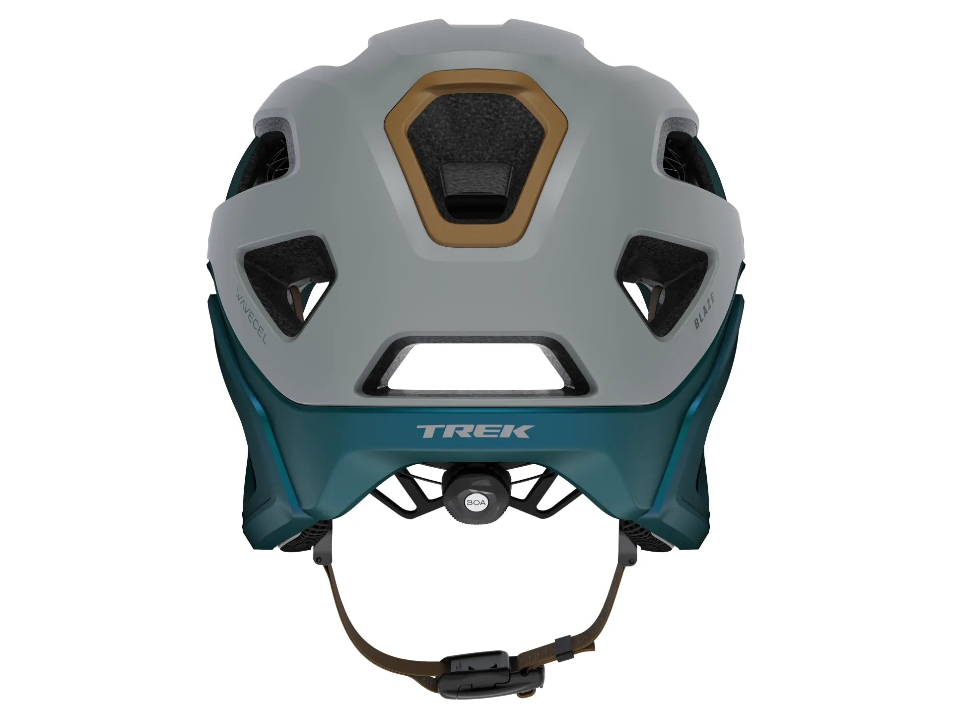 Trek Blaze WaveCel Mountain Bike Helmet - Gravel/Dark Aquatic (L)