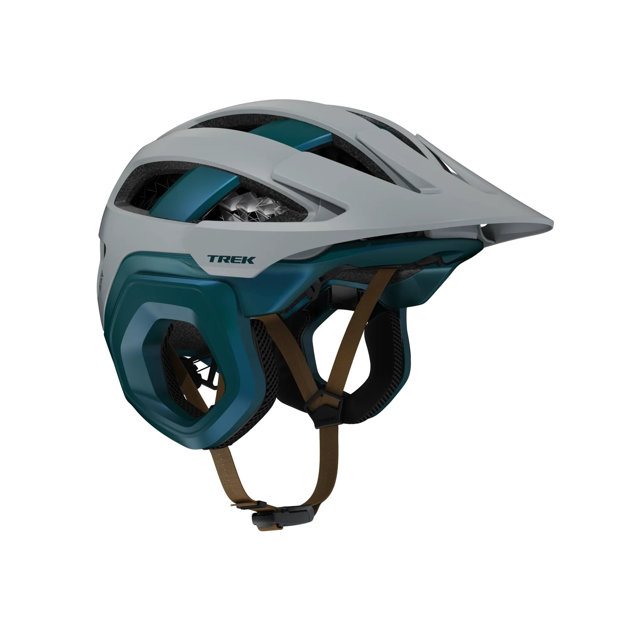 Trek Blaze WaveCel Mountain Bike Helmet - Gravel/Dark Aquatic (M)