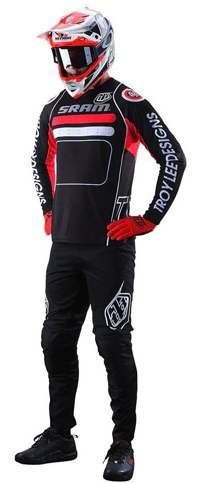 Troy Lee Designs Sprint Jersey LG Drop In SRAM Black